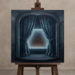 Premium Wall Art Kare Html Edition – CINEMAGARA2806097 displayed on a studio easel
