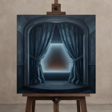 Premium Wall Art Kare Html Edition – CINEMAGARA2806097 displayed on a studio easel