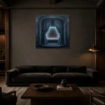 Premium Wall Art Kare Html Edition – CINEMAGARA2806097 shown in a warm modern interior