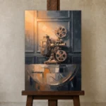 Premium Wall Art Dikey Html Edition – CINEMAGARA2806103 displayed on a studio easel