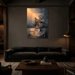 Premium Wall Art Dikey Html Edition – CINEMAGARA2806103 shown in a warm modern interior