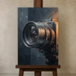 Premium Wall Art Dikey Html Edition – CINEMAGARA2806104 displayed on a studio easel