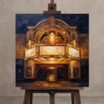 Premium Wall Art Kare Html Edition – CINEMAGARA2806106 displayed on a studio easel