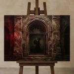 Premium Wall Art Yatay Html Edition – CINEMAGARA2806109 displayed on a studio easel