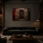 Premium Wall Art Yatay Html Edition – CINEMAGARA2806109 shown in a warm modern interior