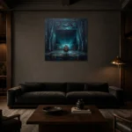 Premium Wall Art Kare Html Edition – CINEMAGARA2806116 shown in a warm modern interior