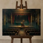 Premium Wall Art Yatay Html Edition – CINEMAGARA2806118 displayed on a studio easel