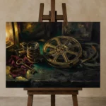 Premium Wall Art Yatay Html Edition – CINEMAGARA2806119 displayed on a studio easel