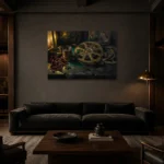 Premium Wall Art Yatay Html Edition – CINEMAGARA2806119 shown in a warm modern interior