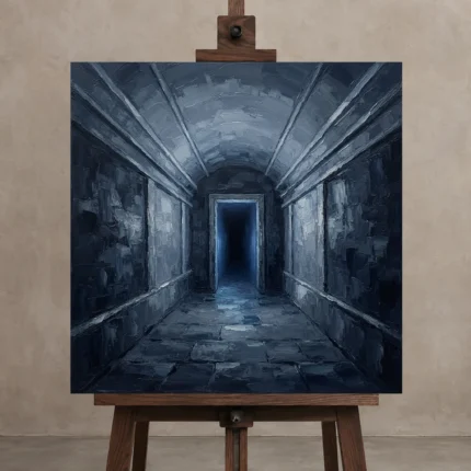 Premium Wall Art Kare Html Edition – CINEMAGARA2806125 displayed on a studio easel