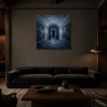 Premium Wall Art Kare Html Edition – CINEMAGARA2806125 shown in a warm modern interior