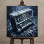 Premium Wall Art Kare Html Edition – CINEMAGARA2806126 displayed on a studio easel