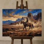 Premium Wall Art Yatay Html Edition – CINEMAGARA2806127 displayed on a studio easel