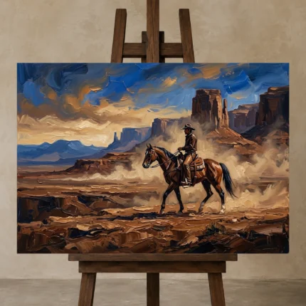 Premium Wall Art Yatay Html Edition – CINEMAGARA2806127 displayed on a studio easel
