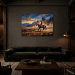 Premium Wall Art Yatay Html Edition – CINEMAGARA2806127 shown in a warm modern interior