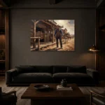 Premium Wall Art Yatay Html Edition – CINEMAGARA2806128 shown in a warm modern interior
