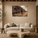Premium Wall Art Yatay Html Edition – CINEMAGARA2806128 presented in a sophisticated home setting