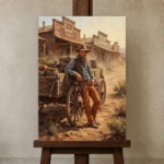 Premium Wall Art Dikey Html Edition – CINEMAGARA2806130 displayed on a studio easel
