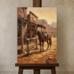 Premium Wall Art Dikey Html Edition – CINEMAGARA2806131 displayed on a studio easel