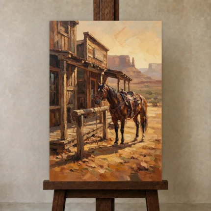 Premium Wall Art Dikey Html Edition – CINEMAGARA2806131 displayed on a studio easel