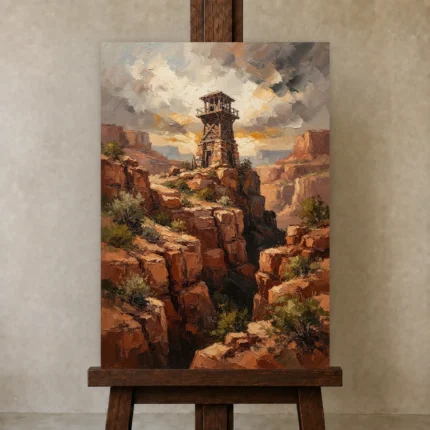 Premium Wall Art Dikey Html Edition – CINEMAGARA2806132 displayed on a studio easel
