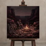 Premium Wall Art Kare Html Edition – CINEMAGARA2806133 displayed on a studio easel