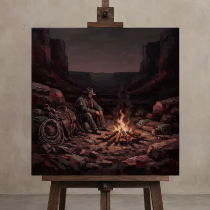 Premium Wall Art Kare Html Edition – CINEMAGARA2806133 displayed on a studio easel