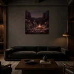 Premium Wall Art Kare Html Edition – CINEMAGARA2806133 shown in a warm modern interior