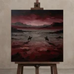 Premium Wall Art Kare Html Edition – CINEMAGARA2806135 displayed on a studio easel