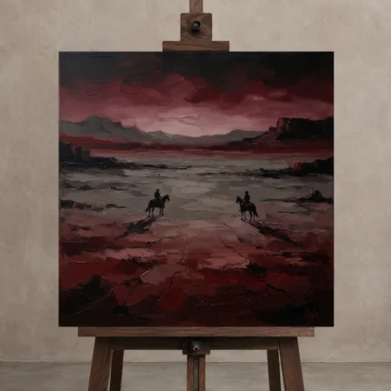 Premium Wall Art Kare Html Edition – CINEMAGARA2806135 displayed on a studio easel