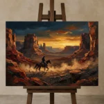 Premium Wall Art Yatay Html Edition – CINEMAGARA2806136 displayed on a studio easel