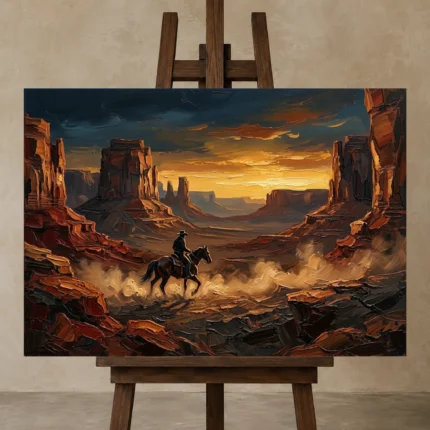 Premium Wall Art Yatay Html Edition – CINEMAGARA2806136 displayed on a studio easel