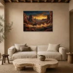 Premium Wall Art Yatay Html Edition – CINEMAGARA2806136 presented in a sophisticated home setting