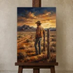 Premium Wall Art Dikey Html Edition – CINEMAGARA2806139 displayed on a studio easel
