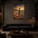 Premium Wall Art Dikey Html Edition – CINEMAGARA2806139 shown in a warm modern interior