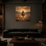Premium Wall Art Kare Html Edition – CINEMAGARA2806142 shown in a warm modern interior