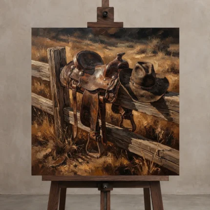 Premium Wall Art Kare Html Edition – CINEMAGARA2806143 displayed on a studio easel