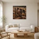 Premium Wall Art Kare Html Edition – CINEMAGARA2806143 styled in a refined neutral interior