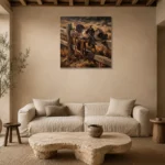 Premium Wall Art Kare Html Edition – CINEMAGARA2806143 presented in a sophisticated home setting