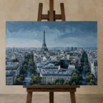 Premium Wall Art Yatay Html Edition – CINEMATICNW2091 displayed on a studio easel