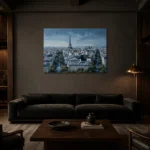 Premium Wall Art Yatay Html Edition – CINEMATICNW2091 shown in a warm modern interior