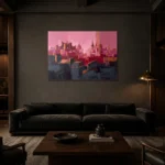 Premium Wall Art Yatay Html Edition – CINEMATICNW2100 shown in a warm modern interior