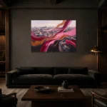 Premium Wall Art Yatay Html Edition – CINEMATICNW2102 shown in a warm modern interior