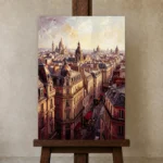 Premium Wall Art Dikey Html Edition – CINEMATICNW2106 displayed on a studio easel