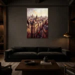 Premium Wall Art Dikey Html Edition – CINEMATICNW2106 shown in a warm modern interior