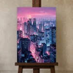 Premium Wall Art Dikey Html Edition – CINEMATICNW2110 displayed on a studio easel