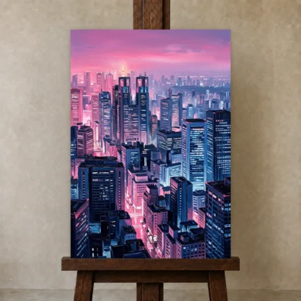 Premium Wall Art Dikey Html Edition – CINEMATICNW2110 displayed on a studio easel