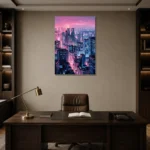 Premium Wall Art Dikey Html Edition – CINEMATICNW2110 displayed in a contemporary gallery-inspired room