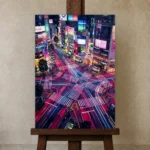 Premium Wall Art Dikey Html Edition – CINEMATICNW2111 displayed on a studio easel