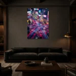 Premium Wall Art Dikey Html Edition – CINEMATICNW2111 shown in a warm modern interior